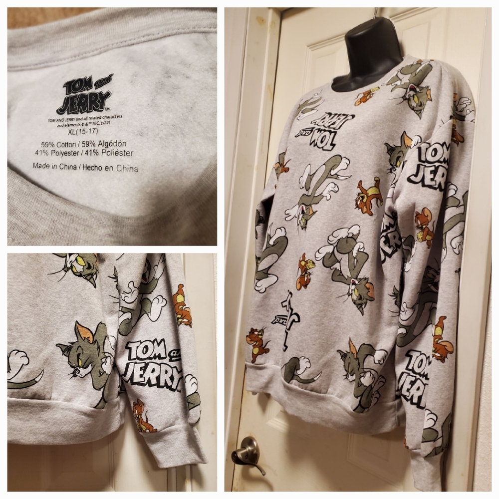 Tom & Jerry Sweatshirt/LARGE/NWOT